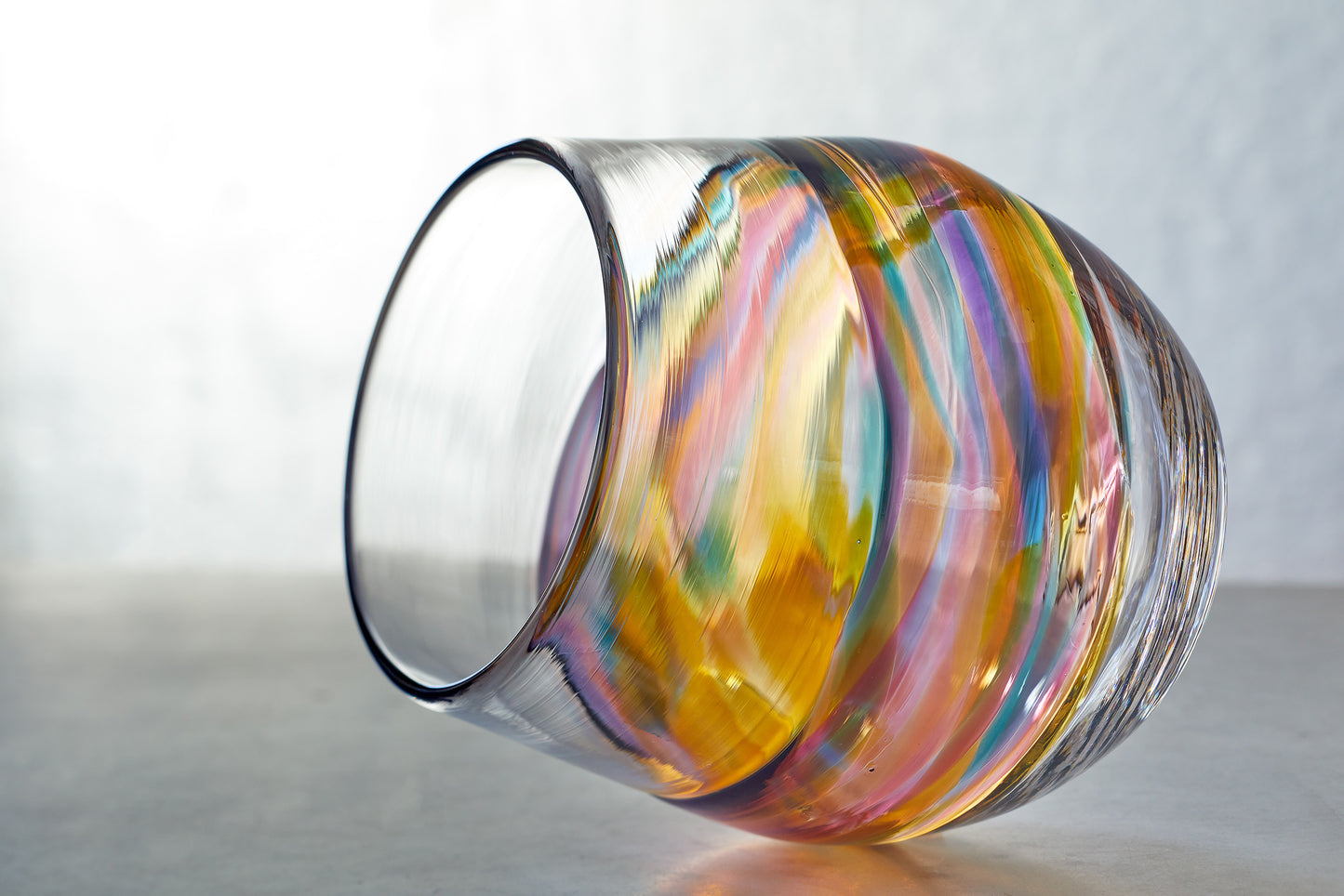 Sunset Stemless Wine Glasses