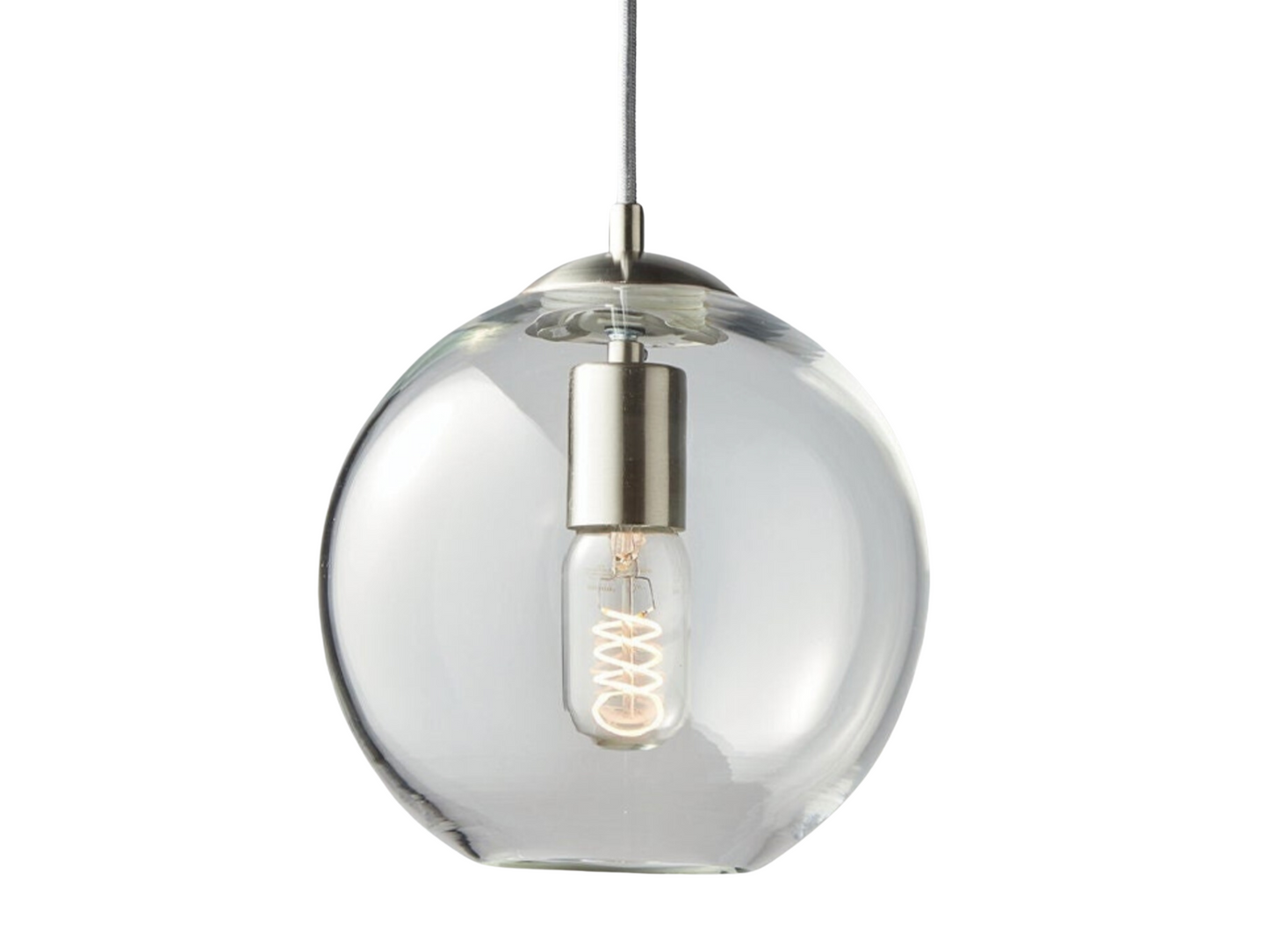 6" Round Pendant Light • Hand Blown Glass • Ready to Ship!