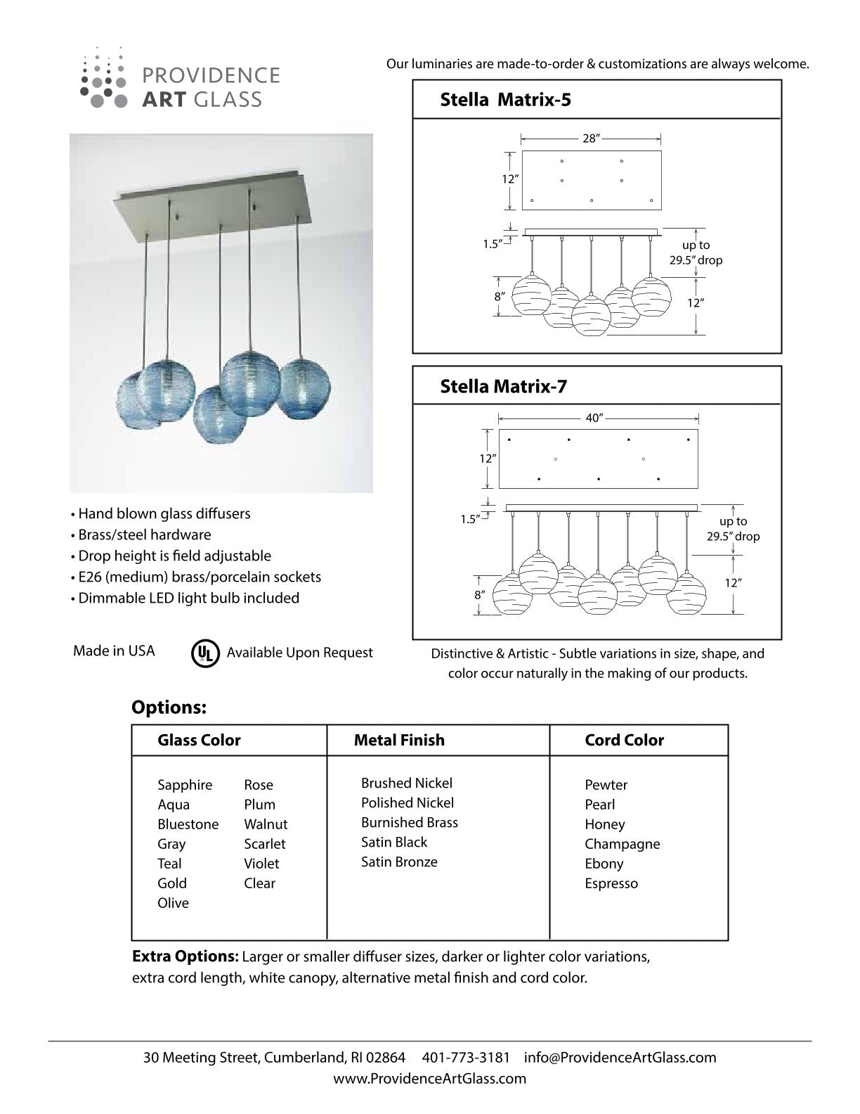 Stella Matrix 5 Chandelier
