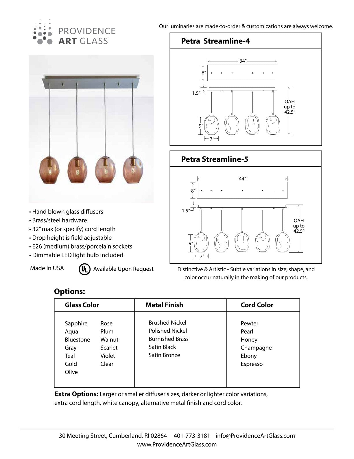 Petra Streamline Chandelier