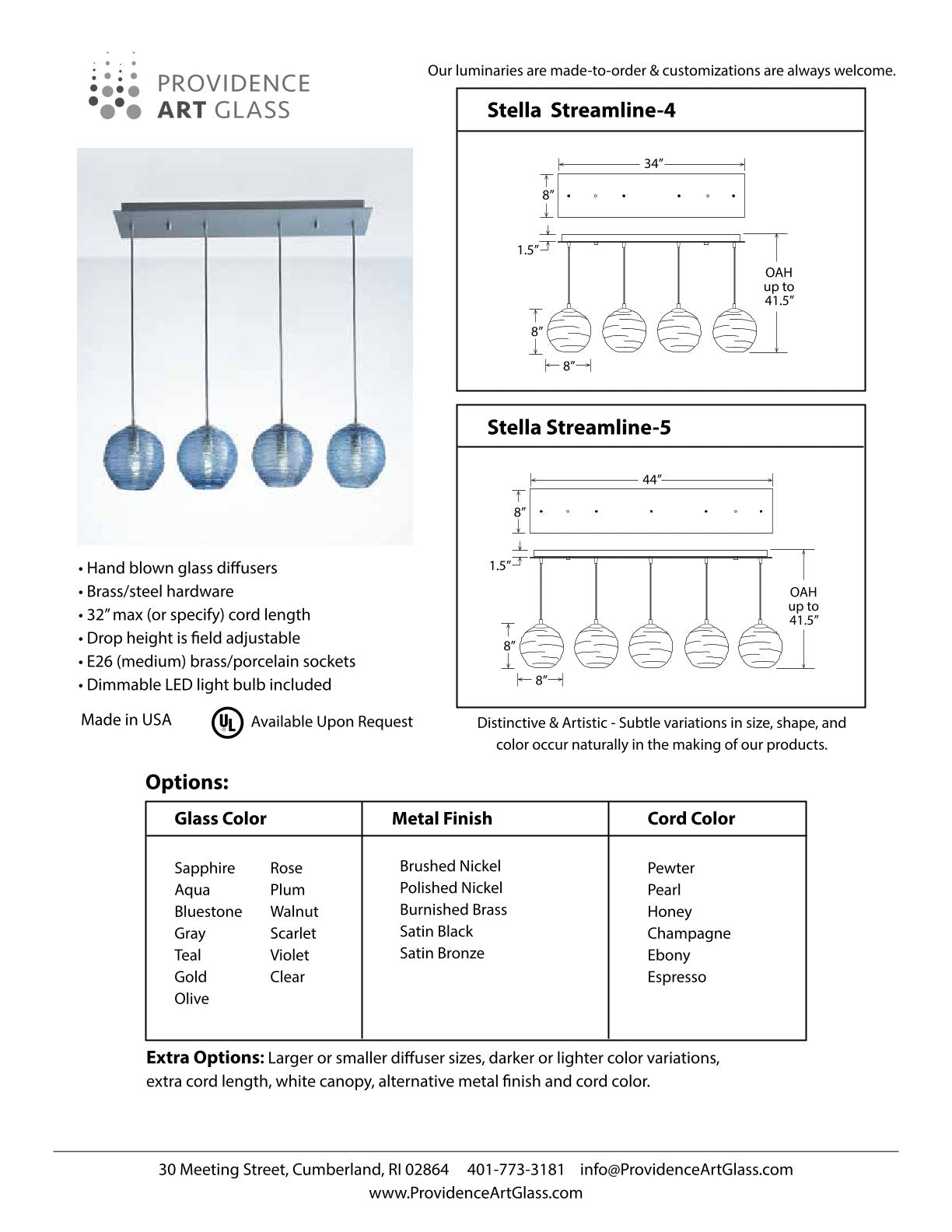 Stella Streamline Chandelier