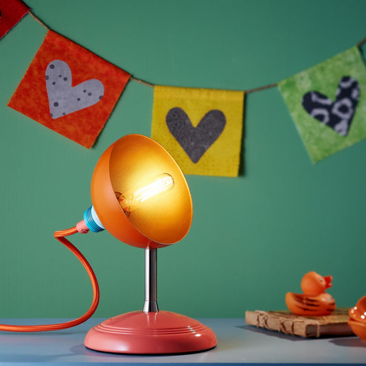 Orange Mini Fiesta Pod Table Lamp