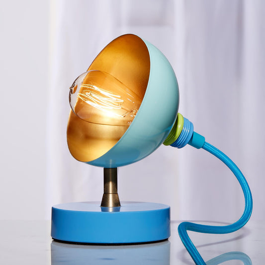Blue Mini Fiesta Pod Table Lamp