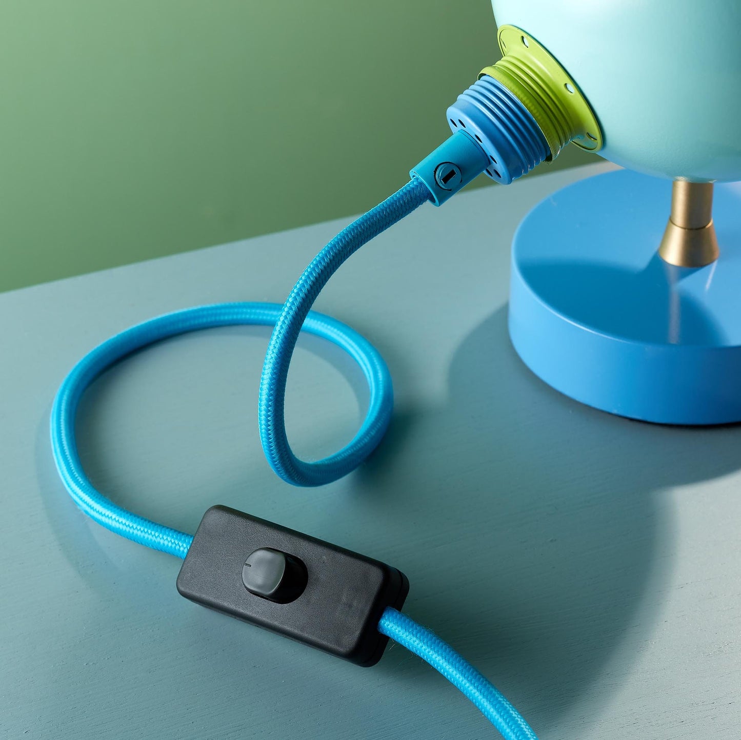 Blue Mini Fiesta Pod Table Lamp