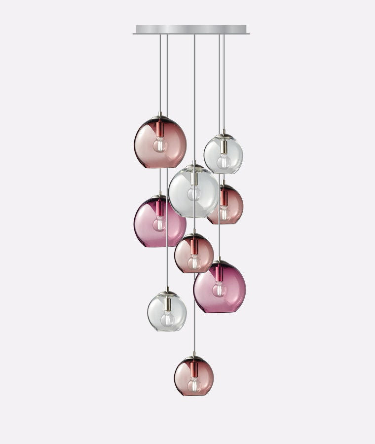 Metro Rose Cascade Chandelier