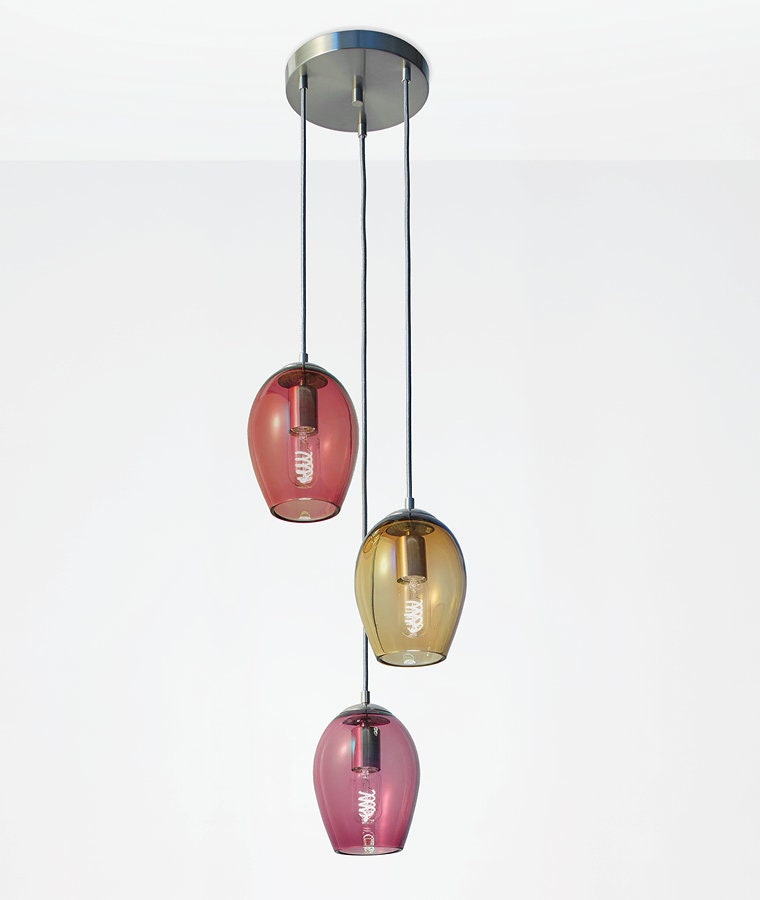 Metro Bud Cascade Chandelier (3 or 5 Lights)