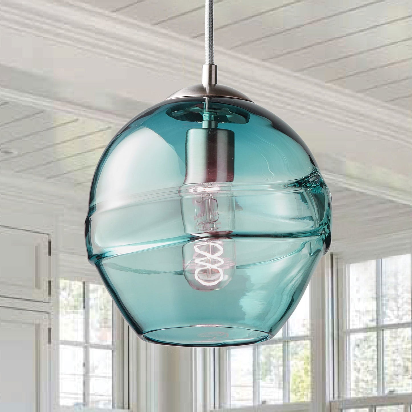 Teal Fiona Pendant Light