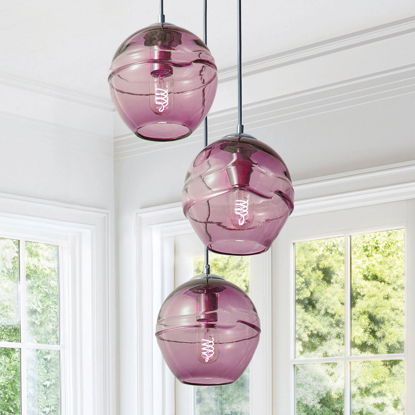 Plum Fiona Pendant Light