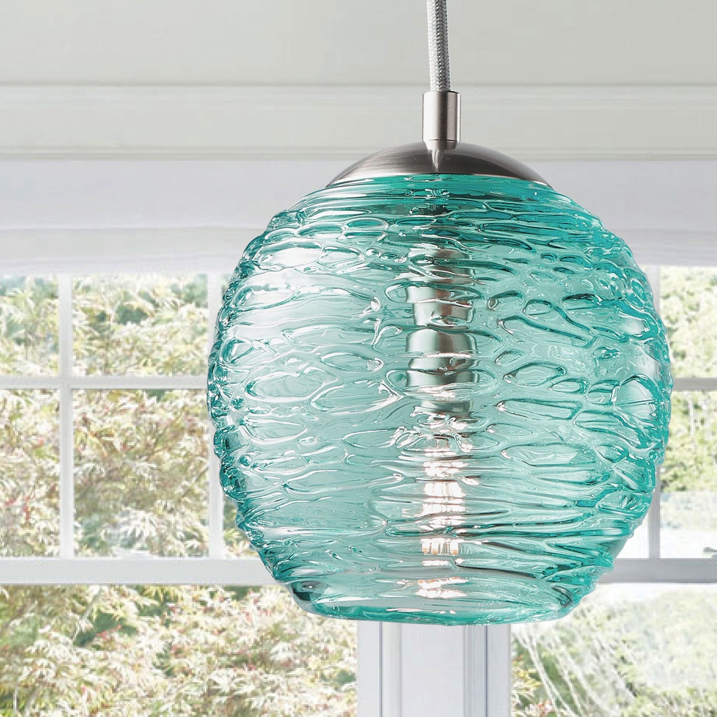 Teal Stella Pendant Light