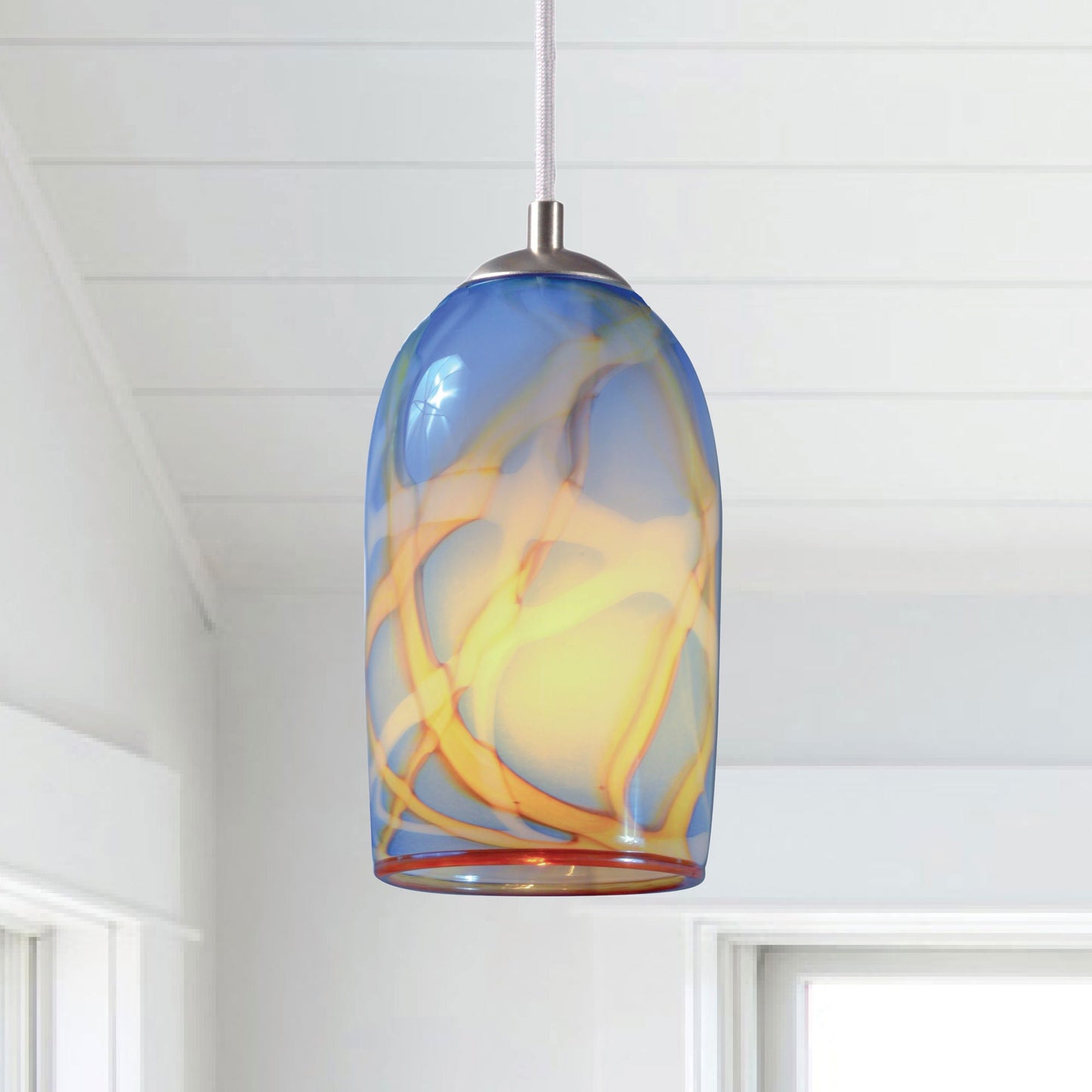 Pollock Blue Pendant Light