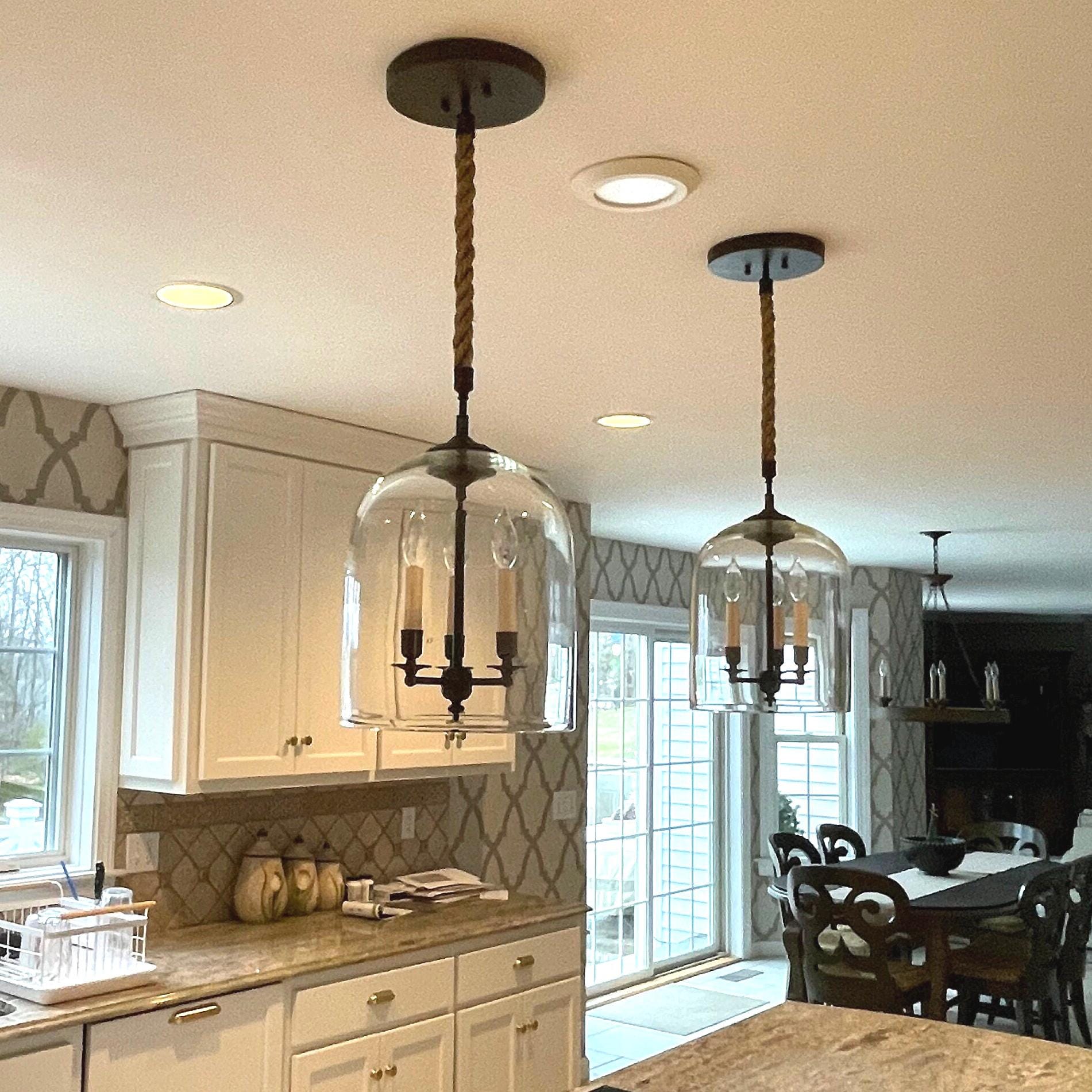 Farmhouse Rope Lincoln Lantern Pendant Light – Providence Art