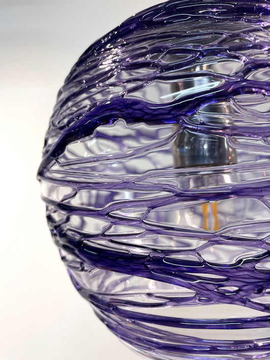 Purple Wrap Stella Pendant Light • Ready to Ship!