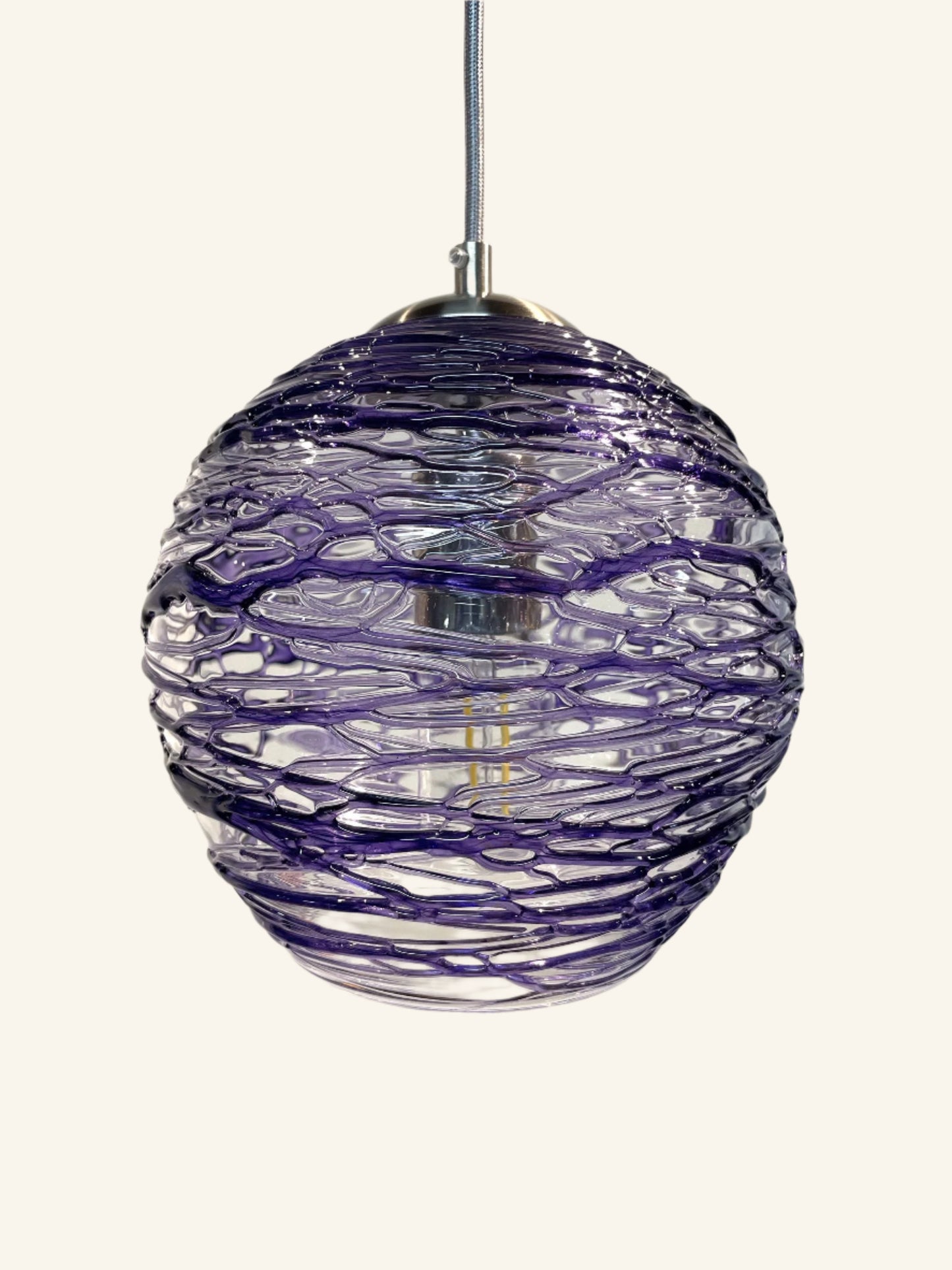 Purple Wrap Stella Pendant Light • Ready to Ship!