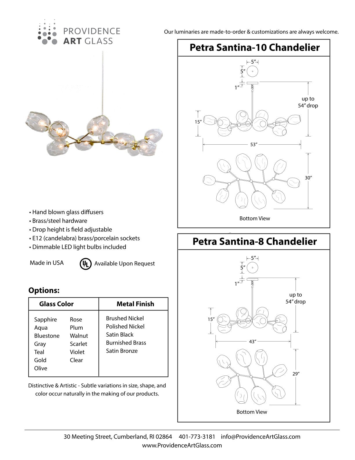 Petra Santina Chandelier