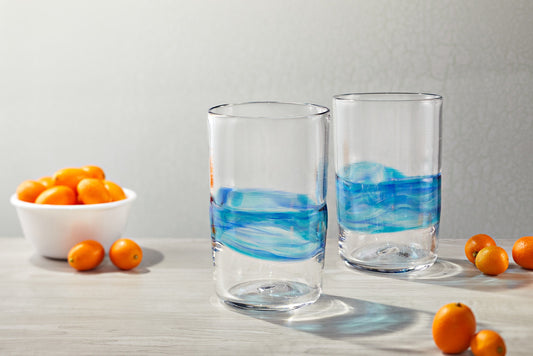 Glass Pint Glasses | Hand Blown Water Glasses | Bar and Cocktail Glasses | Made in USA