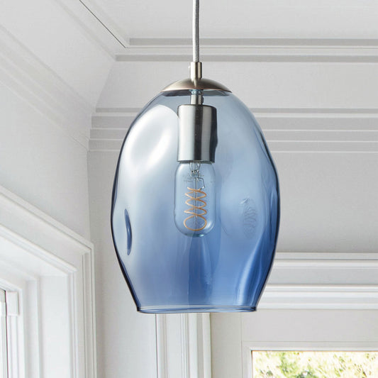 Pendant Light • Hand Blown Glass • Petra Bluestone • Made to Order