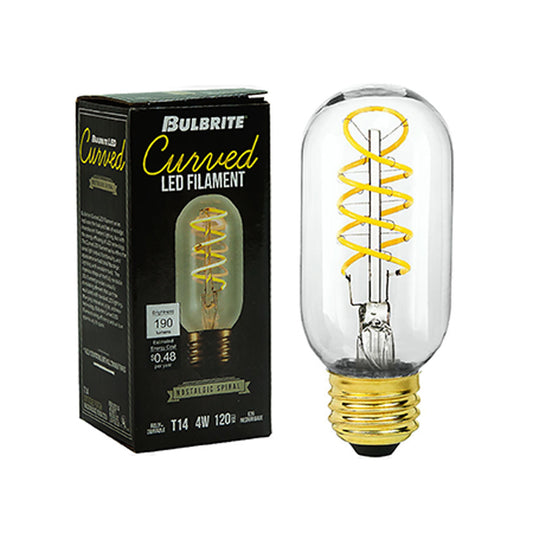 Vintage Style Light Bulb • T14 LED • Dimmable • Bulbrite