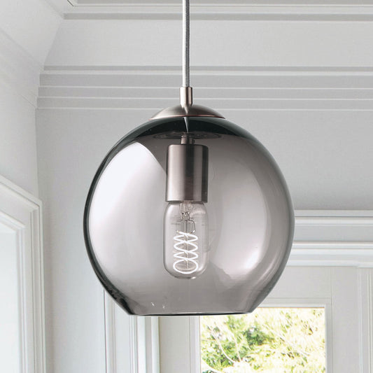 Pendant Light • Hand Blown Glass • Metro Gray • Made to Order