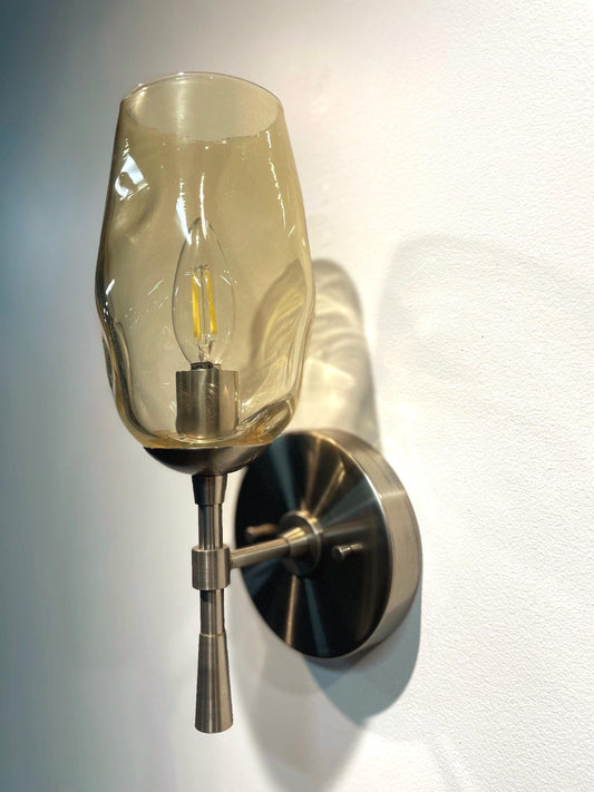 Petra Wall Sconce | Hand Blown Glass | Made to Order